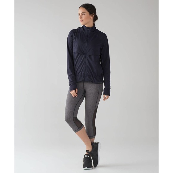 Lululemon Kicking Asphalt Jacket Midnight Navy Full Zip Women's Size 8 H14499 - Picture 16 of 16